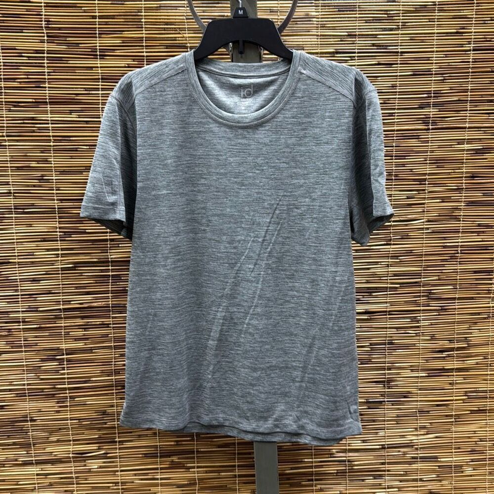 ID Ideology Men's Birdseye Training T-Shirt - Stormy Hthr Size Med